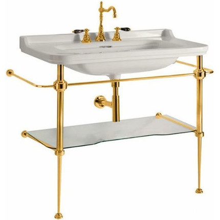 Раковина с консолью Kerasan Waldorf 100 см 4142K1bi/cr*1 - фото, картинка 10 Раковина с консолью Kerasan Waldorf 100 см 4142K1bi/cr*1 - фото 10