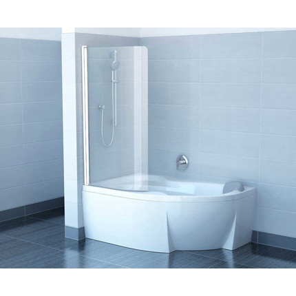 Шторка для ванны Ravak Rosa CVSK1 160/170 7QLS0100Y1 L белый/прозрачное - фото 2