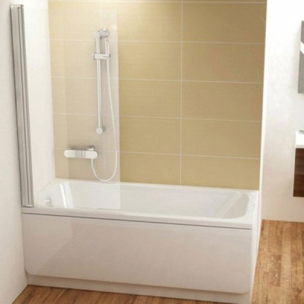 Шторка для ванны Ravak Chrome CVS1 80 см 7QL40100Z1 L белый/прозрачное - фото 2