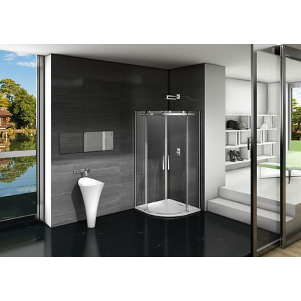 Душевое ограждение Bas Galaxy R-TD-90-C-CH, хром/прозрачное - фото 2