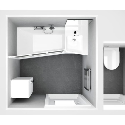 Ванна акриловая Ravak BeHappy II 150x75 см C991000000 R - фото 7