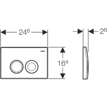 Смывная клавиша Geberit Delta 21 115.125.11.1 - фото 3