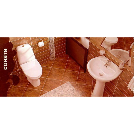 Унитаз-компакт Santeri Соната 1.P201.2.S00.00B.F с крышкой полипропилен - фото 4