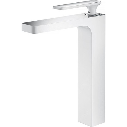 Смеситель для раковины высокий Timo Torne 4311/00-16F, хром/белый - фото, картинка  Смеситель для раковины высокий Timo Torne 4311/00-16F, хром/белый - фото