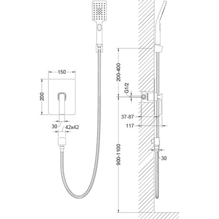 Набор для душа Timo Torne 4369/00SM - фото 5