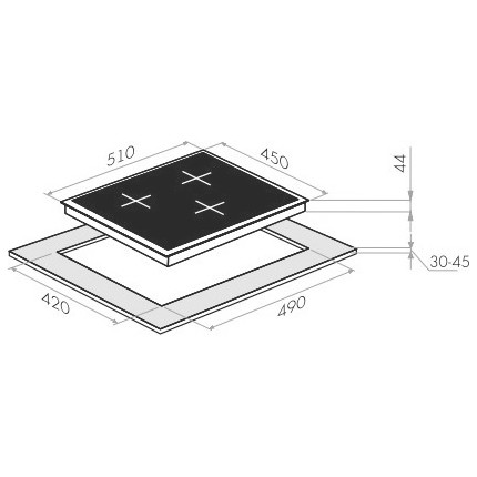 Индукционная варочная поверхность Maunfeld EVI.453-BK - фото 2