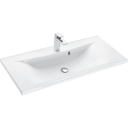 Тумба подвесная с раковиной Акватон Диор 100 см 1A167701DR010, белый - фото 7