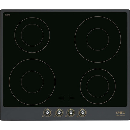 Индукционная варочная панель Smeg Cortina SI764AOM - фото 