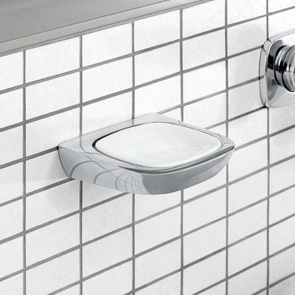 Мыльница Kludi Ambienta 5398505, цвет хром/белый - фото 2