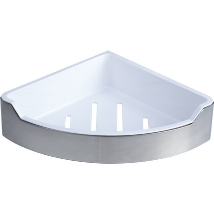 Полка угловая Fixsen Hotel FX-31003D 22 см, хром/белый - фото 