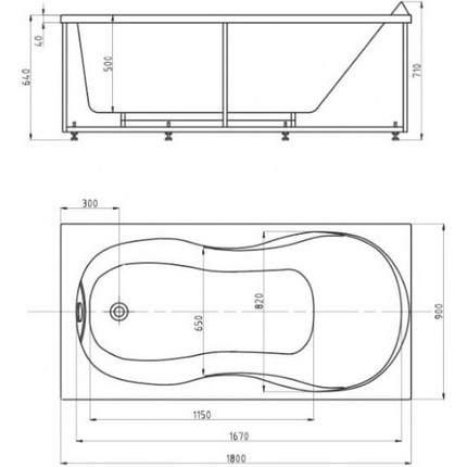 Ванна гидромассажная Aquatek Мартиника 180x90 см - фото 4