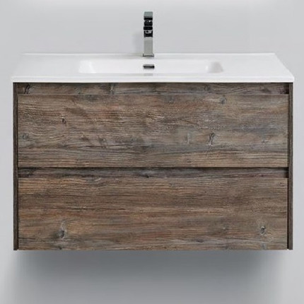 Тумба подвесная с раковиной BelBagno KRAFT 39-700/390-2C-SO-PP 70 см, Pino Pasadena - фото 