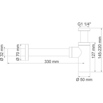 Сифон для умывальника WasserKraft A070 - фото 2