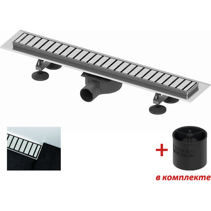 Трап TECElinus 90 см 15100099, нержавеющая сталь, Цвет производителя: хром, Размер трапа: 900 - фото 2