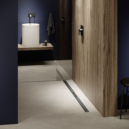 Трап TECEdrainprofile 90 см 670911, нержавеющая сталь, глянец/черный хром, Цвет производителя: глянец, чёрный хром, Размер трапа: 900 - фото 2