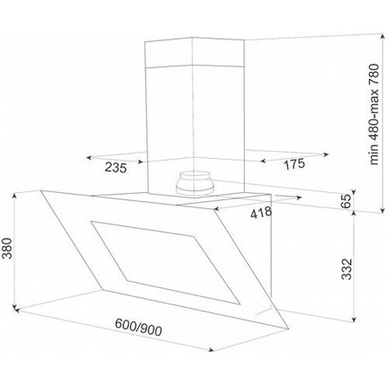 Вытяжка Teka Maestro DVT 650 White 40483520 (белое стекло) - фото 2