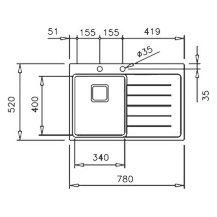 Кухонная мойка Teka Maestro Zenit RS15 1B 1D R 78 115100007, нержавеющая сталь - фото 4