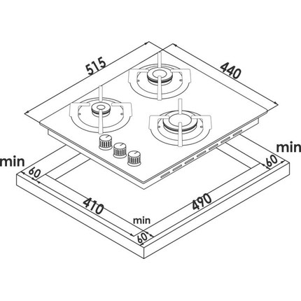 Газовая варочная поверхность Schaub Lorenz SLK GW4520 - фото 2