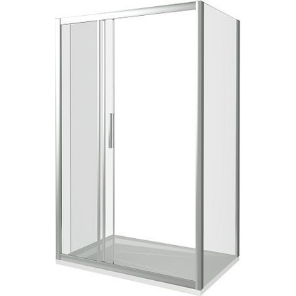 Душевое ограждение Bas Orion WTW+SP C-CH 100х80 см хром/прозрачное - фото 3