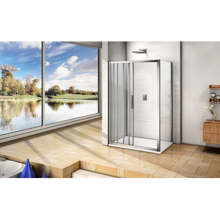 Душевое ограждение Bas Orion WTW+SP C-CH 100х80 см хром/прозрачное - фото 5