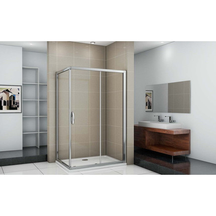 Душевое ограждение Bas Infinity WTW+SP C-CH 110х70 см, хром/прозрачное - фото 4