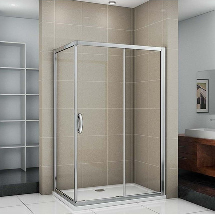 Душевое ограждение Bas Infinity WTW+SP C-CH 110х70 см, хром/прозрачное - фото 3