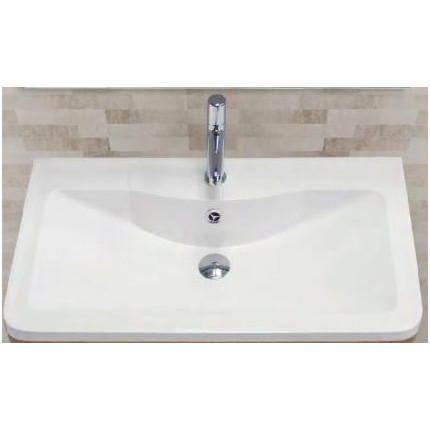 Тумба подвесная с раковиной BelBagno ALBANO-800-2C-SO-BL 80 см, Bianco Lucido, Цвет фасада: Bianco Lucido - фото 4