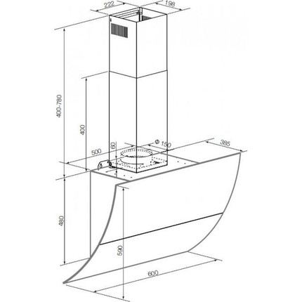 Вытяжка Graude DH 60.3 GE (чёрное стекло) - фото 3