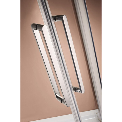 Душевое ограждение Cezares 90х90 см STYLUS-O-M-R-2-90-C-Cr (стекло 8 мм) хром/прозрачное - фото 5