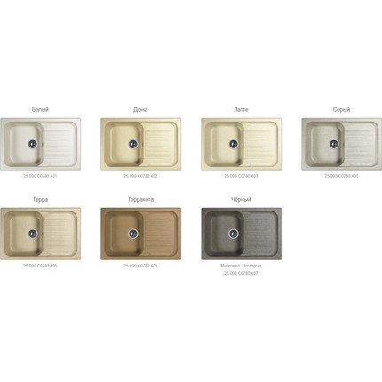 Кухонная мойка Dr.Gans Адель 25.090.C0780.406, терракота - фото 2