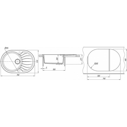 Кухонная мойка Dr.Gans Берта 760 25.040.C0760.401, белый - фото 3