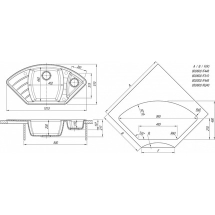 Кухонная мойка Dr.Gans Габи 25.050.E1015.402, дюна - фото 3