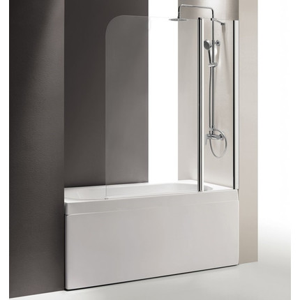 Шторка для ванны Cezares Eco V-11 120 см R, хром/матовое - фото 