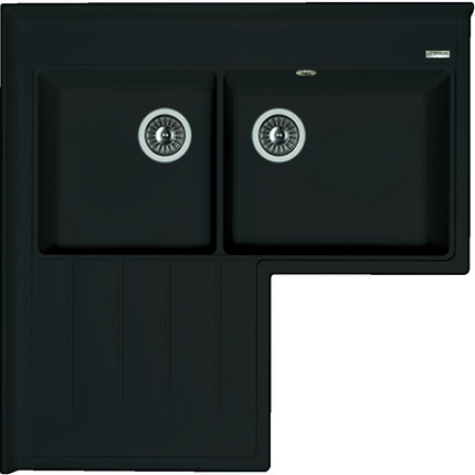 Кухонная мойка Florentina Адрия 20.380.L0960.302, антрацит, Цвет производителя: чёрный - фото 