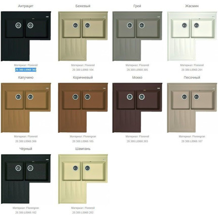 Кухонная мойка Florentina Адрия 20.380.L0960.302, антрацит, Цвет производителя: чёрный - фото 2