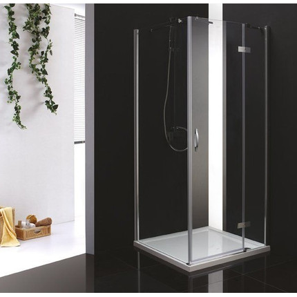 Душевое ограждение Cezares 90х90 см BERGAMO-W-A-1-90-P-Cr-R, хром/матовое - фото 