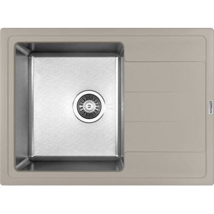 Кухонная мойка Florentina Комби 650 21.390.B0650.305, грей, Цвет производителя: грей - фото 