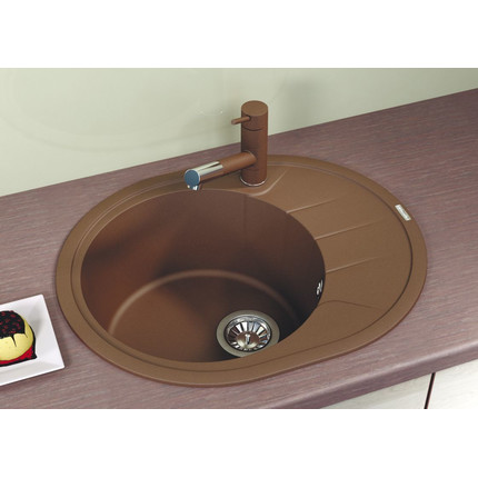 Кухонная мойка Florentina Родос 620 20.245.В0620.105, коричневый, Цвет производителя: коричневый - фото 2