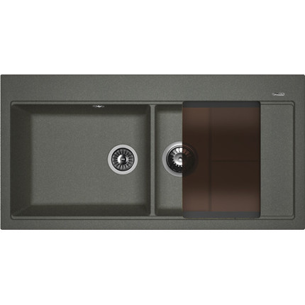 Кухонная мойка Florentina Россана 20.335.E1000.102, чёрный - фото, картинка  Кухонная мойка Florentina Россана 20.335.E1000.102, чёрный - фото