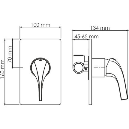 Смеситель для душа WasserKraft Sauer 7151, золото - фото 5