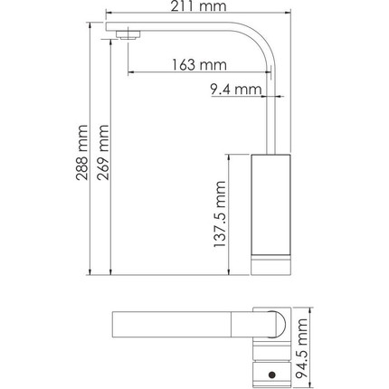 Смеситель для кухни WasserKraft Abens 2007, черный - фото 8