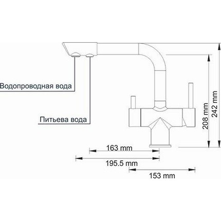 Смеситель для кухни WasserKraft A8047, темная бронза - фото 5