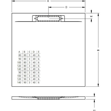 Акриловый поддон Riho Isola DR28 140х90 см D007018090 светло-серый - фото 4