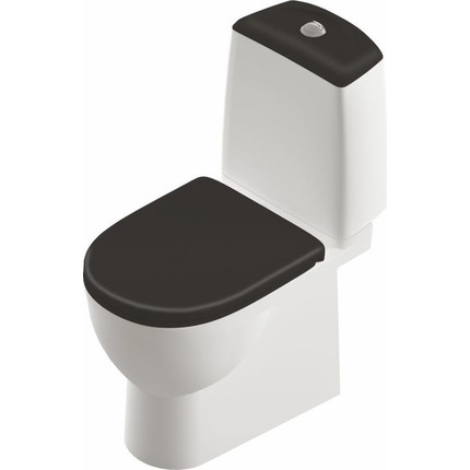 Унитаз-компакт Sanita Luxe Best Luxe WC.CC/Best/2-DM/BLK.G/S1 с крышкой микролифт (цвет чёрный) - фото 9