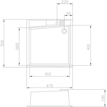 Кухонная мойка Акватон Парма 1A713032PM240, жемчуг, Цвет производителя: жемчуг - фото 4