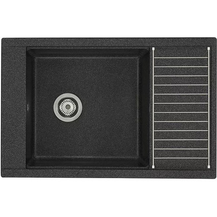 Кухонная мойка Акватон Делия 1A715132DE210, графит, Цвет производителя: графит - фото 3