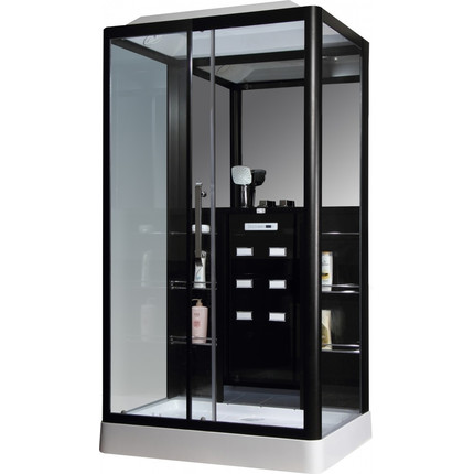 Гидробокс LORANTO CS 127-3A 120х90 L, хром/прозрачное - фото 