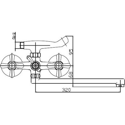 Смеситель для ванны Haiba HB2125 - фото 2