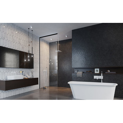 Душевая перегородка Radaway Modo X Black II 130х200 см 389334-54-01 (стекло 10 мм), черный/прозрачное - фото 4