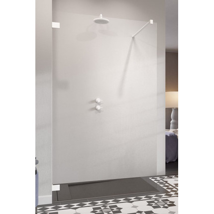 Душевая перегородка Radaway Essenza Pro White Walk-in 85х200 см 10103085-04-01, белый/прозрачное - фото 